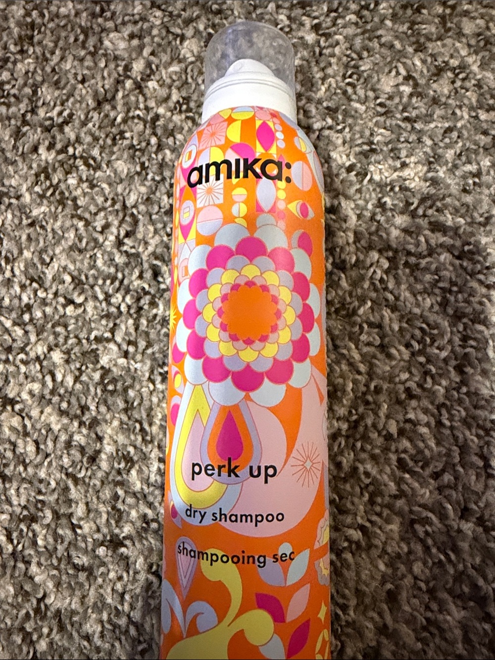 amika Perk Up Dry Shampoo - Orange, Pink & Yellow Floral Can